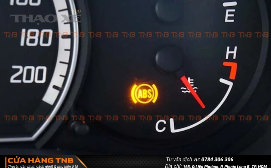 Biểu tượng đèn ABS trên taplo (ABS warning light)