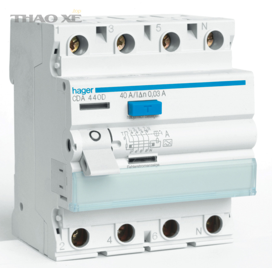 Thiết bị chống dòng rò RCD/RCCB với nút test