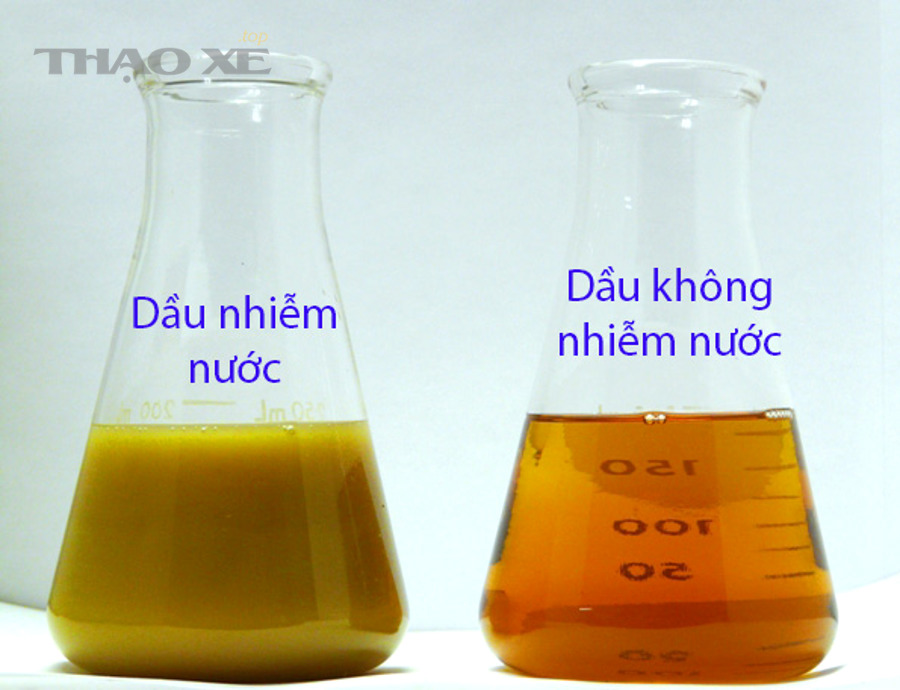 Những nguyên nhân nào khiến dầu máy bị lẫn nước?