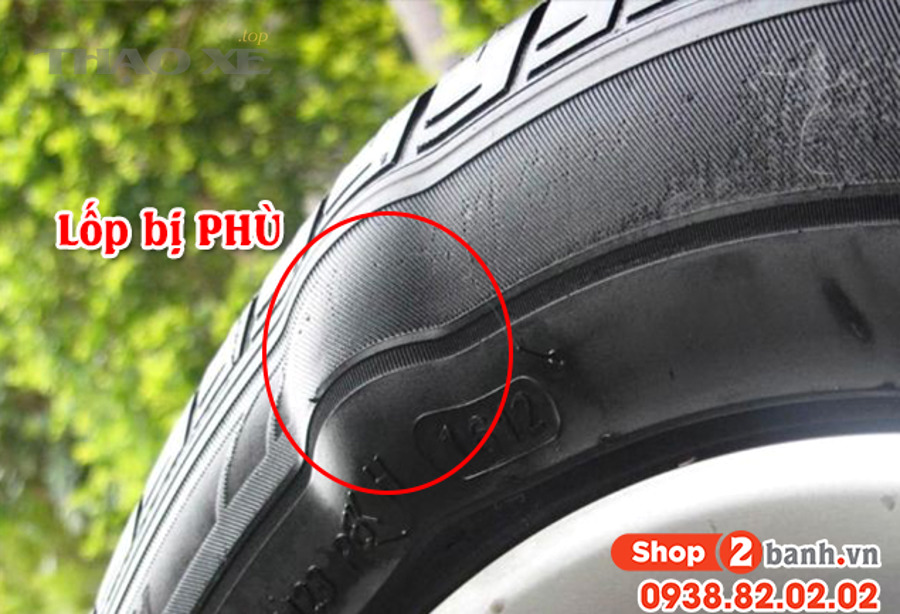 Những nguyên nhân nào khiến lốp bị phù?