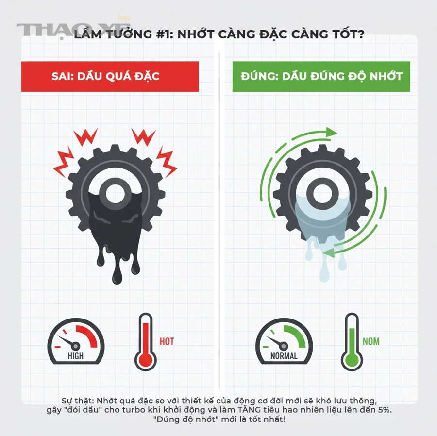 Khi nào nghi ngờ đã thay phải dầu dỏm và xử lý như thế nào?