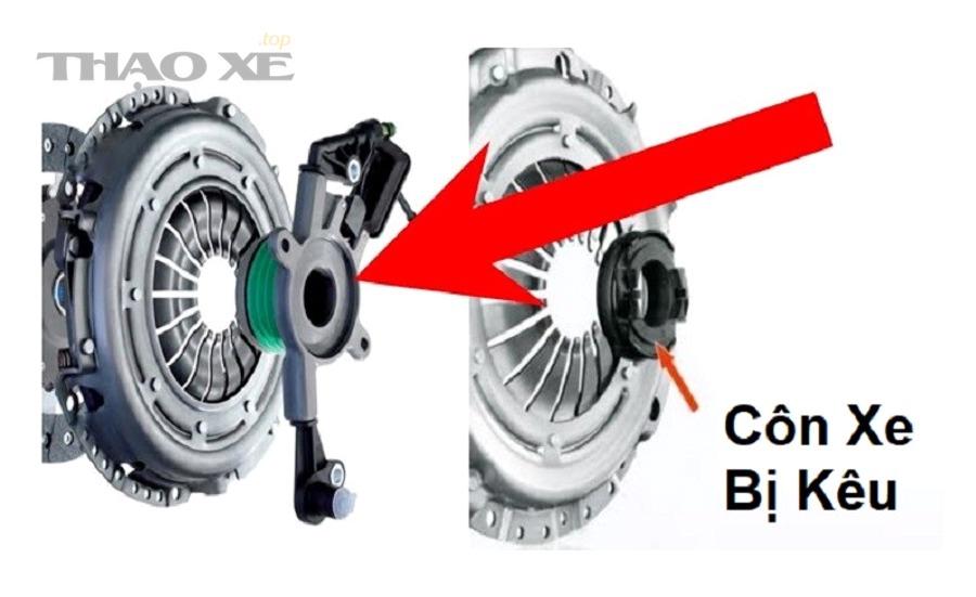 Bộ ly hợp gồm bàn ép lá côn bi côn đặt trên bàn kỹ thuật