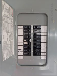 Electrical panel opened 1