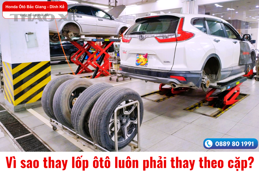 Kiểm tra thước lái và góc đặt bánh xe trước khi quyết định thay 2 lốp hay 4 lốp