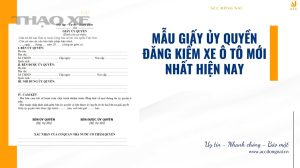Mau giay uy quyen dang kiem xe o to moi nhat hien nay