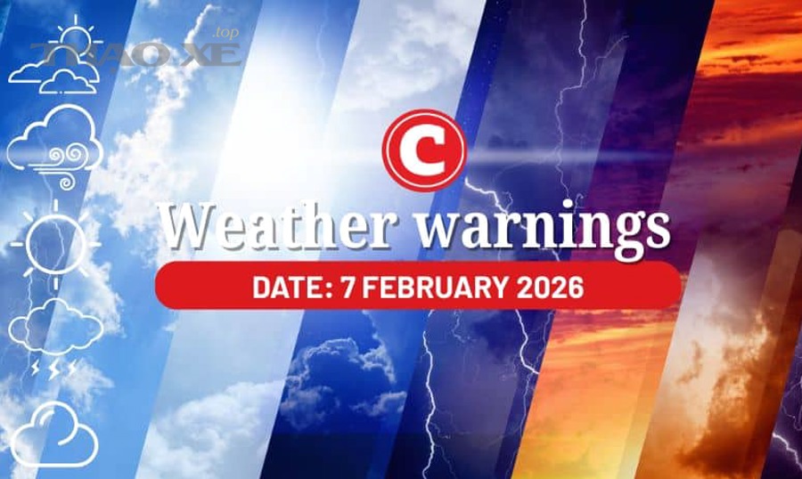 Weather forecast 7 February 2026