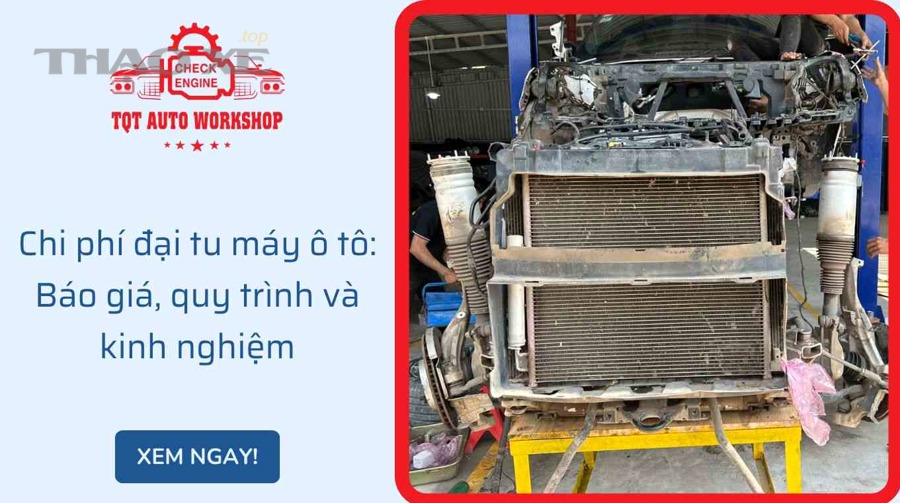 Khoang động cơ ô tô và chi tiết máy