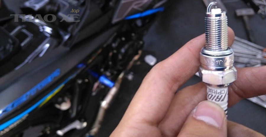 Bugi bị bẩn fouling - minh họa bề mặt bám cặn