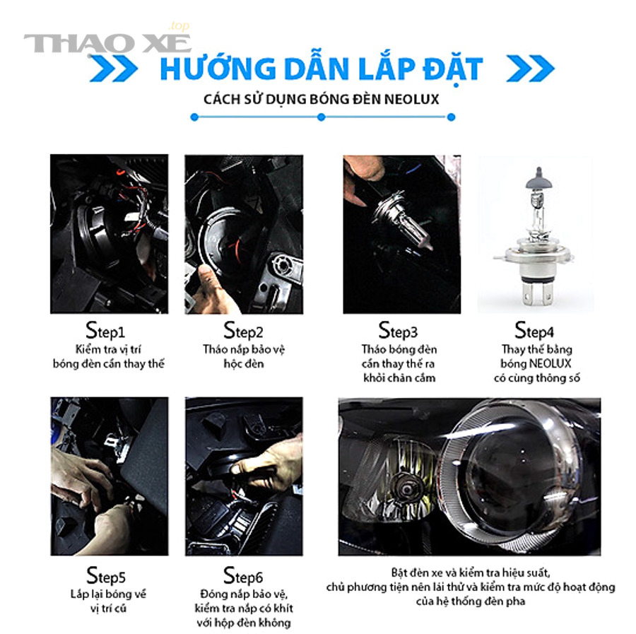 Thay bóng tăng sáng có bị phạt/ảnh hưởng đăng kiểm không?