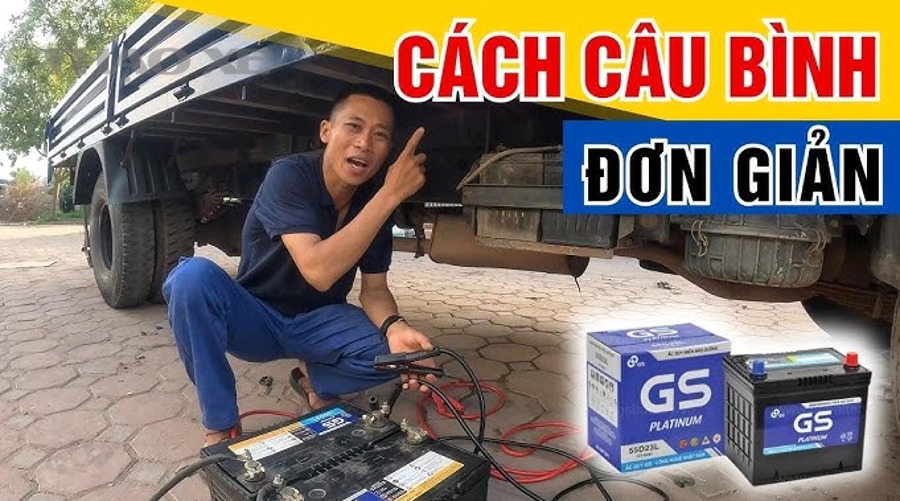 Dây câu bình (jumper cables) dùng để kích nổ xe khi ắc quy yếu