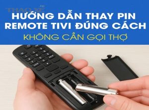 huong dan thay pin remote tivi dung