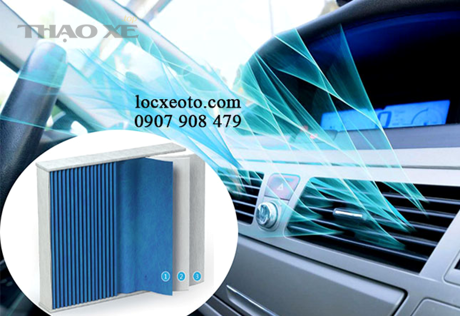 người dùng thao tác khu vực nội thất xe ô tô