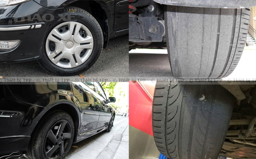 Có phải mọi kiểu mòn lốp không đều đều do sai góc đặt không?