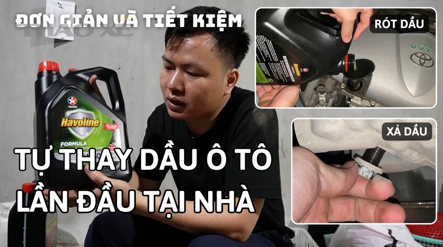 So sánh tự thay dầu tại nhà và thay dầu tại gara cho chủ xe