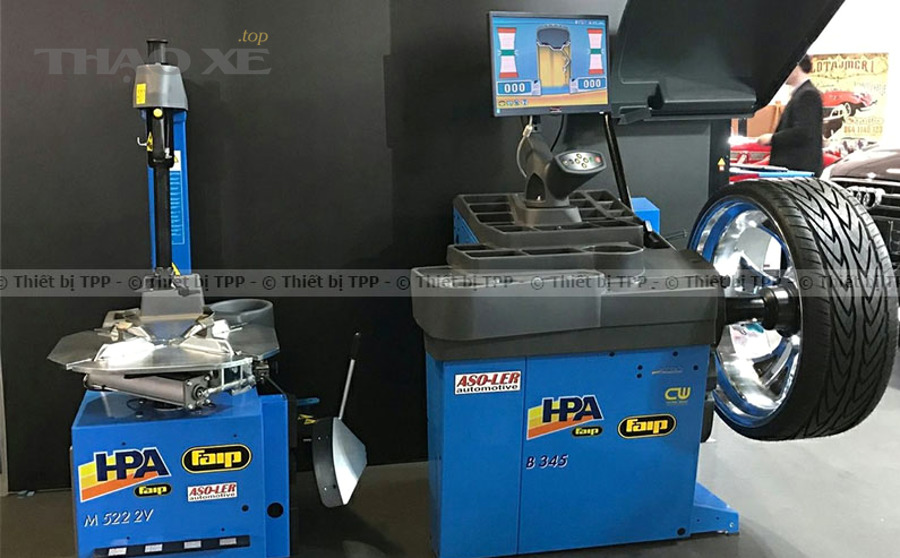 Máy cân bằng động bánh xe (wheel balancer) dùng để cân mâm lốp
