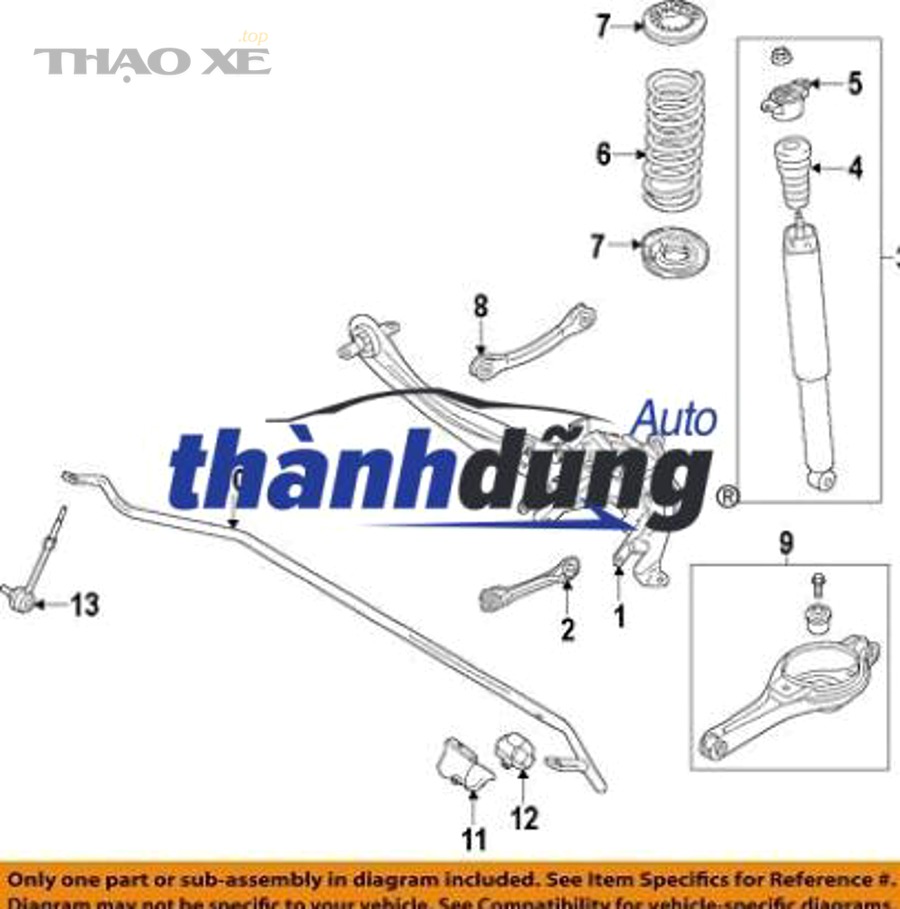 Kỹ thuật viên nâng xe kiểm tra gầm định kỳ và rotuyn cân bằng