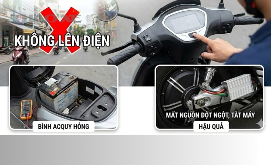 xe dien chet may hoac khong len dien nguyen nhan v 12