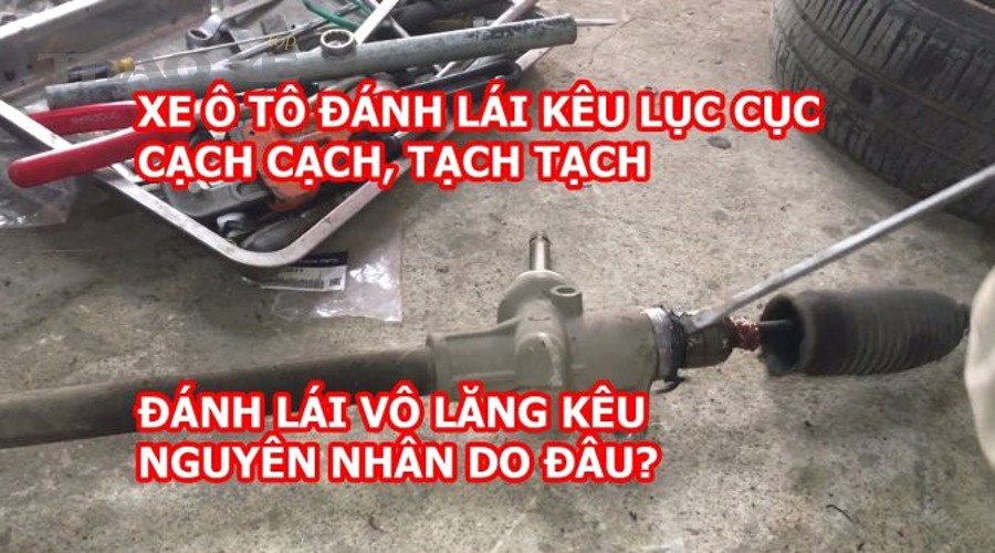 gara ô tô đang kiểm tra góc đặt bánh và hệ thống lái