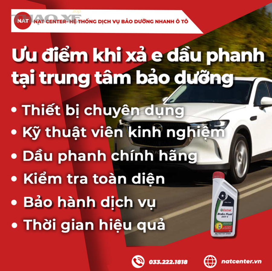 Thứ tự xả e phanh trên xe có ABS, xe mạch chéo hoặc sau khi thay cụm phanh có gì khác xe thông thường?