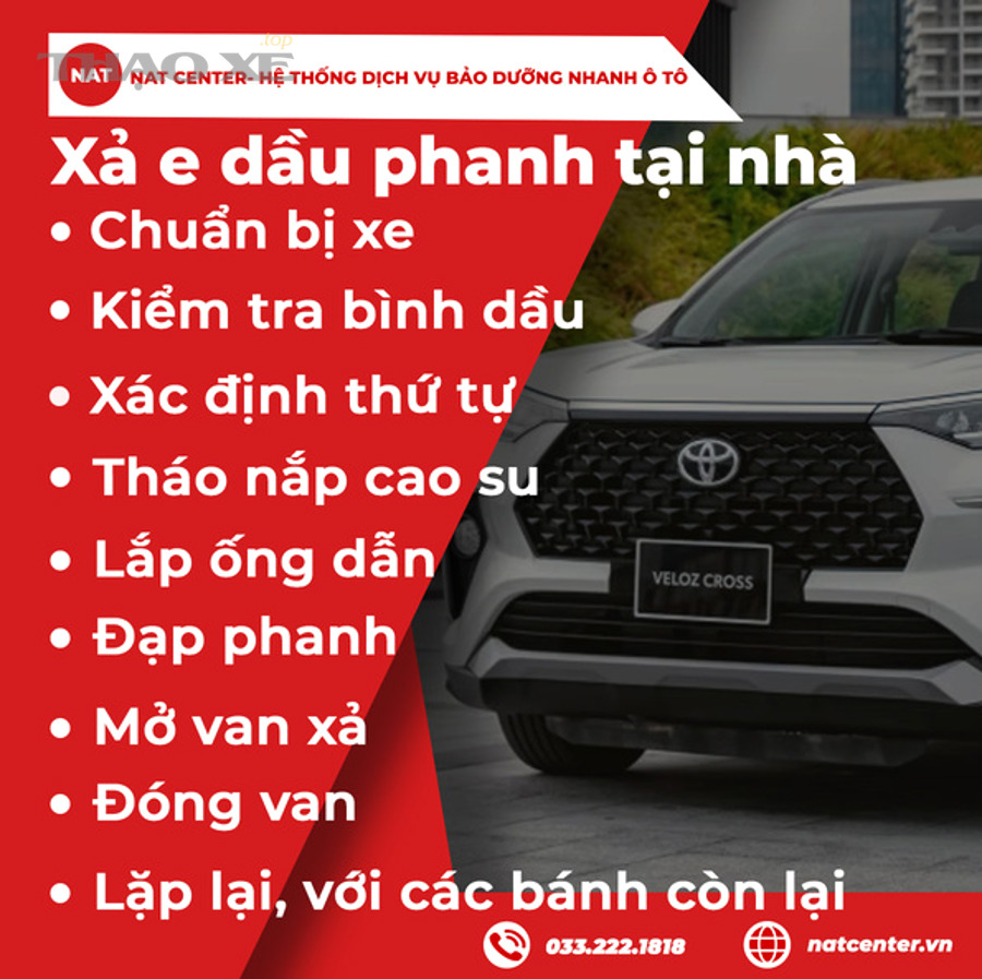 Chủ xe có thể tự xả e phanh đúng kỹ thuật tại nhà không?