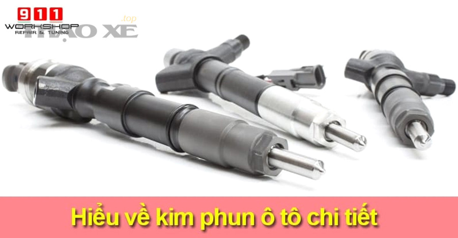 Sơ đồ cấu tạo kim phun nhiên liệu minh họa