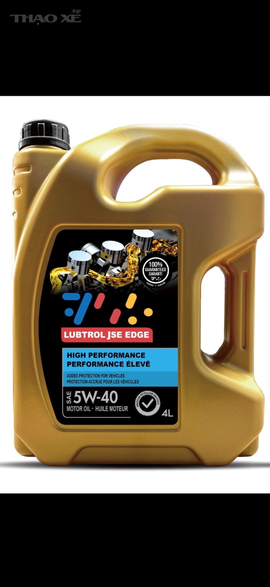 Can dầu động cơ 5W-40 minh họa cấp độ nhớt SAE