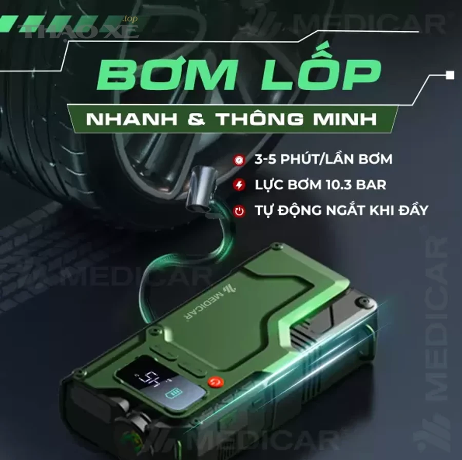 Dụng cụ cầm tay phục vụ thao tác sửa chữa và vá lốp (minh họa)