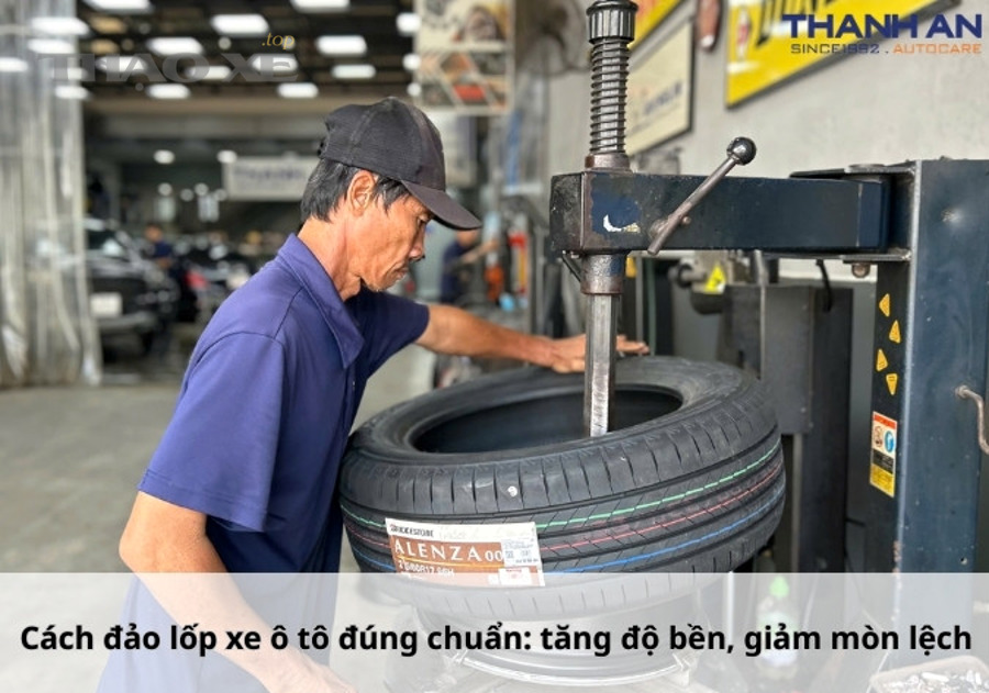 Kiểm tra lốp ô tô tại nhà - quan sát gai lốp và đo áp suất