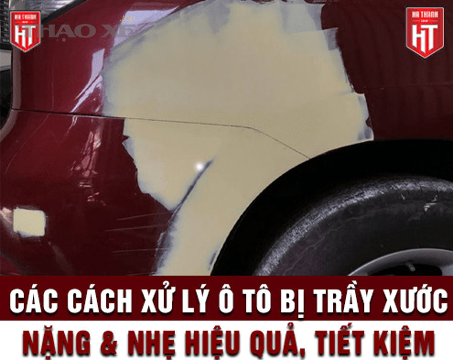 Sửa chữa và hoàn thiện ngoại thất ô tô sau khi xử lý trầy xước
