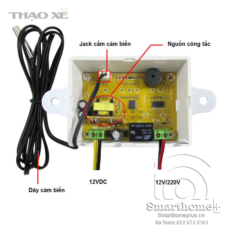 Sơ đồ hệ thống điều hòa ô tô với các bộ phận cảm biến nhiệt và công tắc áp suất