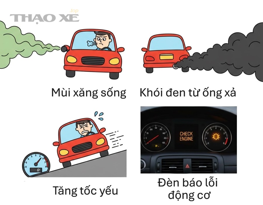 Chủ xe nên kiểm tra xe hao xăng kèm mùi xăng theo thứ tự nào để an toàn?
