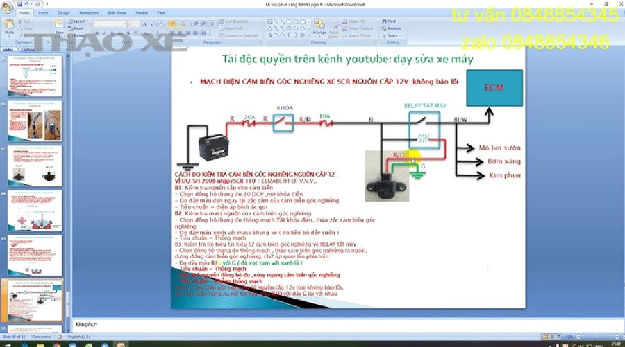 Hộp cầu chì và relay nơi thường đặt relay bơm xăng trên ô tô