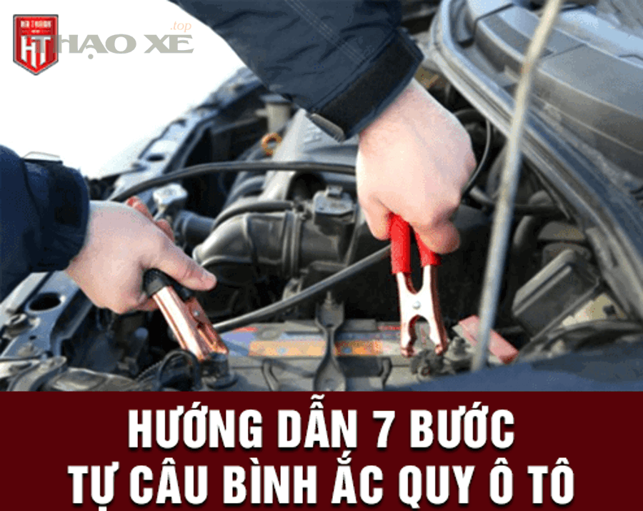 Dây câu bình và dụng cụ cần chuẩn bị trước khi kích bình ô tô