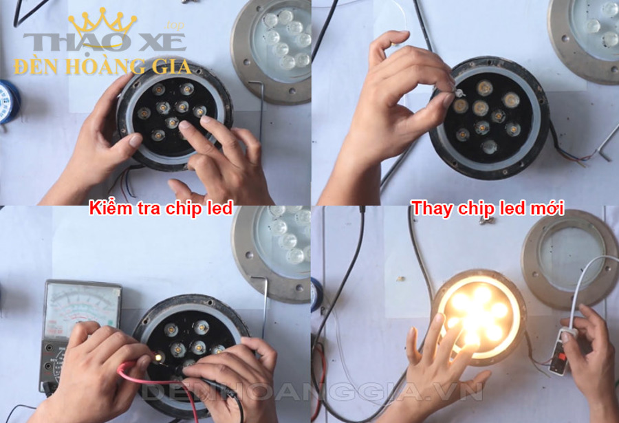 Chủ xe nên kiểm tra theo thứ tự nào để tìm đúng nguyên nhân đèn LED nhấp nháy?