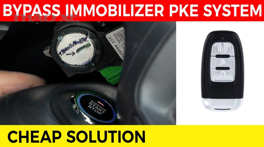 Hệ thống smart key và immobilizer trên xe start stop