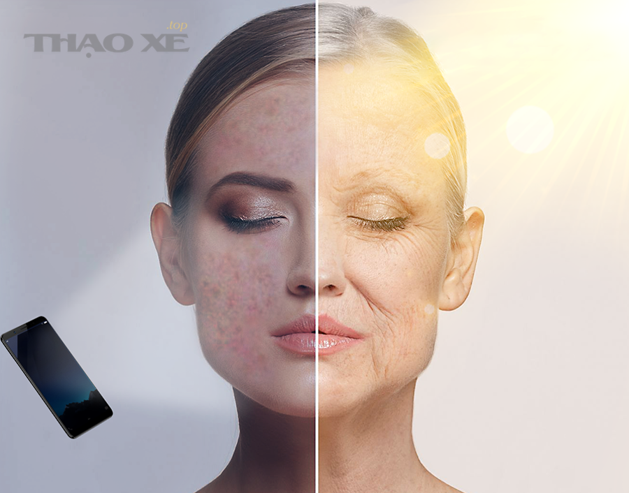 Chủ xe kiểm tra ánh sáng đèn ô tô sau khi làm đèn trong gara