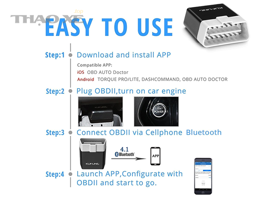 Những lỗi kết nối Bluetooth OBD2 thường gặp là gì và xử lý thế nào?