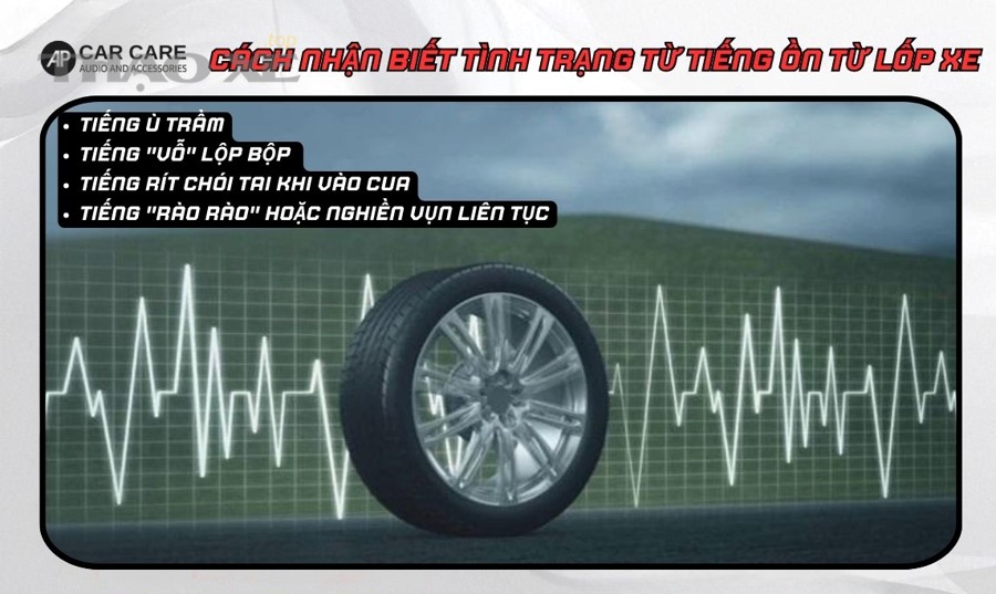Cân bằng bánh xe giúp giảm rung và hạn chế mòn không đều dẫn đến tiếng hú