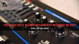 ve sinh nut bam organ keyboard bi ket